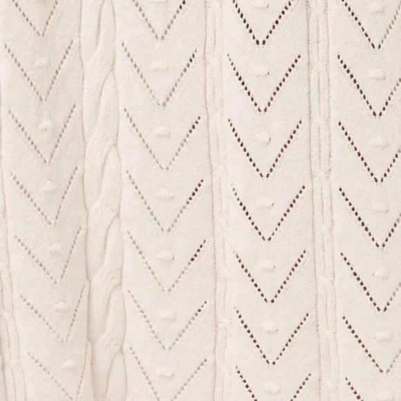 NWT Spell Lou Lou Knit Midi Skirt in Snow size small - Picture 3 of 11